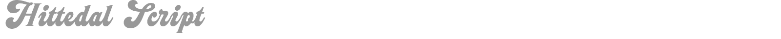 Hittedal Script font preview